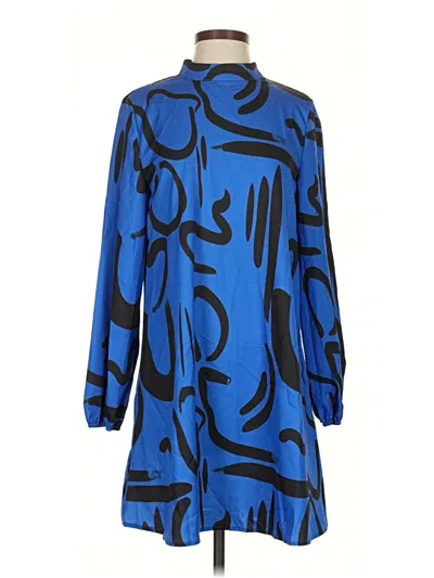 Pre-owned Shein Casual Dress In Blue