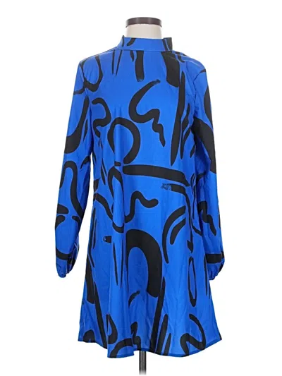 Pre-owned Shein Casual Dress In Blue