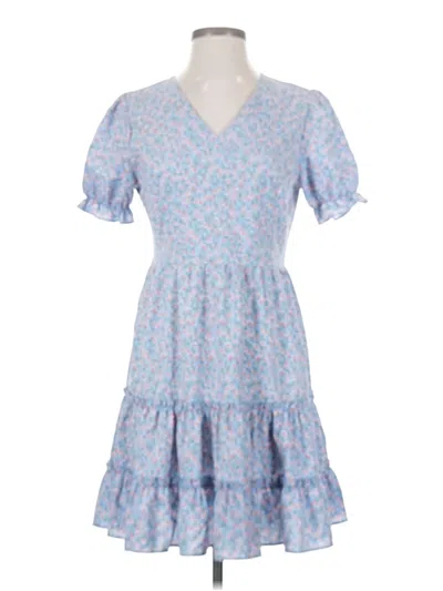 Pre-owned Shein Casual Dress In Blue