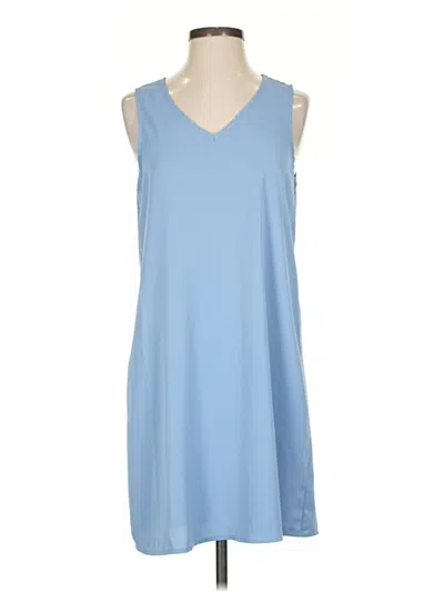 Pre-owned Shein Casual Dress In Blue