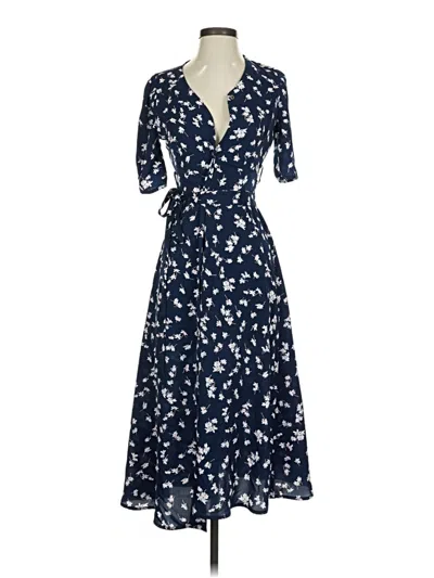 Pre-owned Shein Casual Dress In Blue