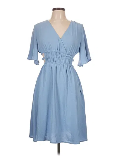Pre-owned Shein Casual Dress In Blue