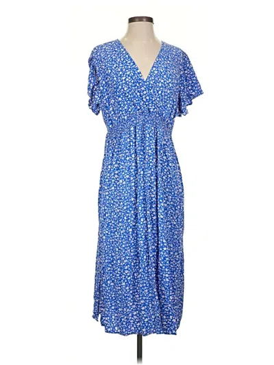 Pre-owned Shein Casual Dress In Blue