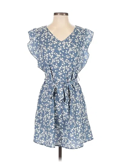 Pre-owned Shein Casual Dress In Blue