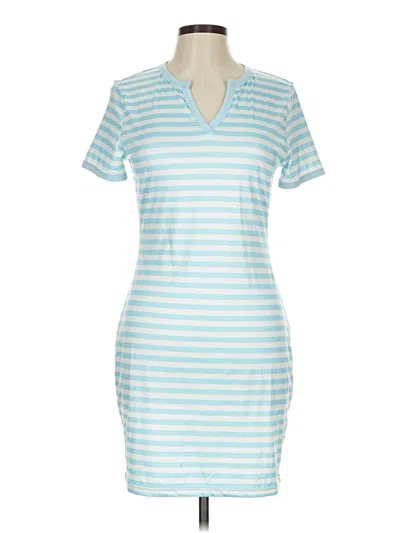 Pre-owned Shein Casual Dress In Blue