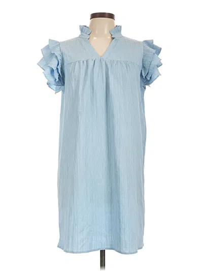 Pre-owned Shein Casual Dress In Blue