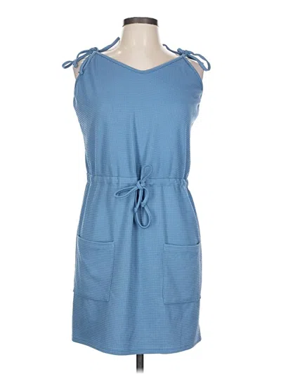 Pre-owned Shein Casual Dress In Blue