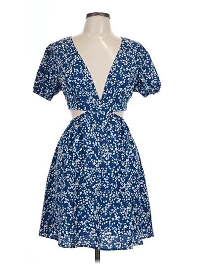 Pre-owned Shein Casual Dress In Blue