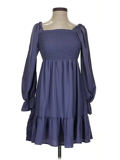 Pre-owned Shein Casual Dress In Blue