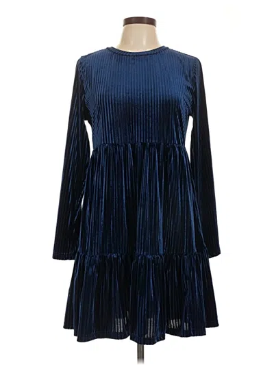 Pre-owned Shein Casual Dress In Blue