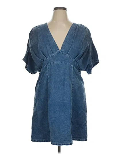 Pre-owned Shein Casual Dress In Blue