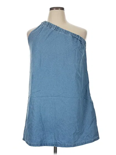 Pre-owned Shein Casual Dress In Blue