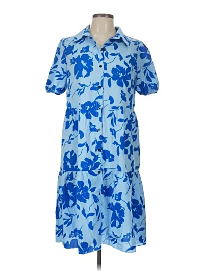 Pre-owned Shein Casual Dress In Blue