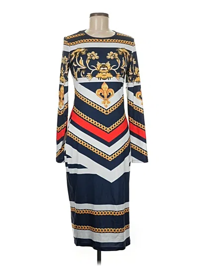 Pre-owned Shein Casual Dress In Blue