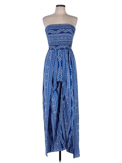 Pre-owned Shein Casual Dress In Blue
