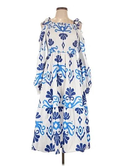 Pre-owned Shein Casual Dress In Blue