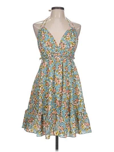 Pre-owned Shein Casual Dress In Blue