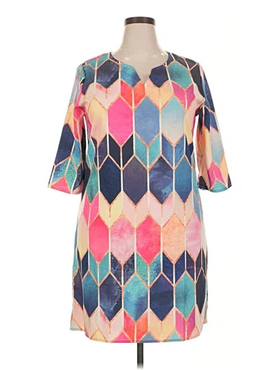 Pre-owned Shein Casual Dress In Blue
