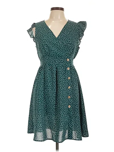 Pre-owned Shein Casual Dress In Blue