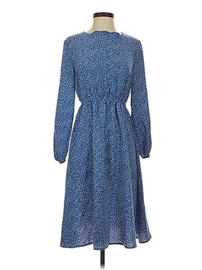 Pre-owned Shein Casual Dress In Blue