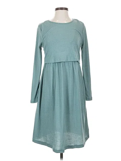 Pre-owned Shein Casual Dress In Blue