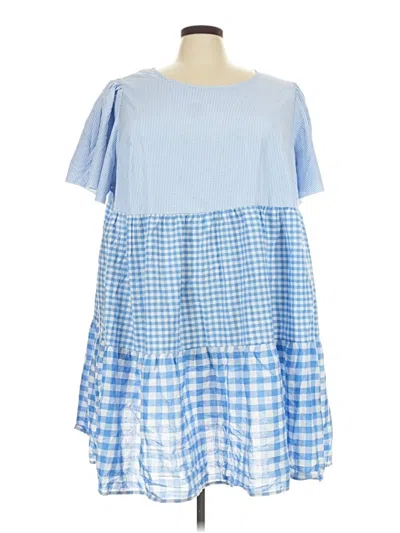 Pre-owned Shein Casual Dress In Blue