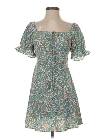 Pre-owned Shein Casual Dress In Blue