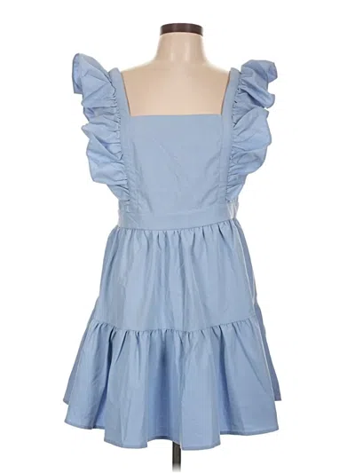 Pre-owned Shein Casual Dress In Blue
