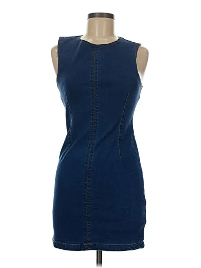 Pre-owned Shein Casual Dress In Blue