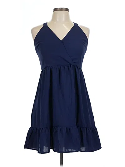 Pre-owned Shein Casual Dress In Blue