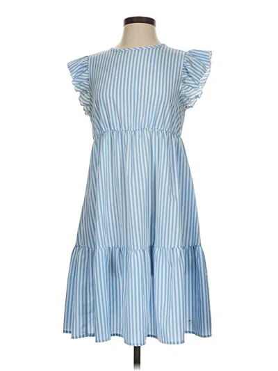 Pre-owned Shein Casual Dress In Blue