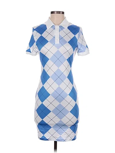 Pre-owned Shein Casual Dress In Blue