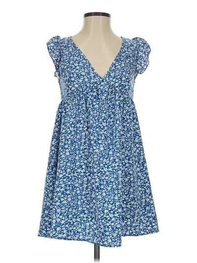 Pre-owned Shein Casual Dress In Blue