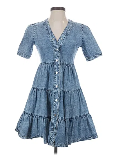 Pre-owned Shein Casual Dress In Blue