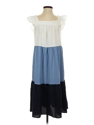 Pre-owned Shein Casual Dress In Blue