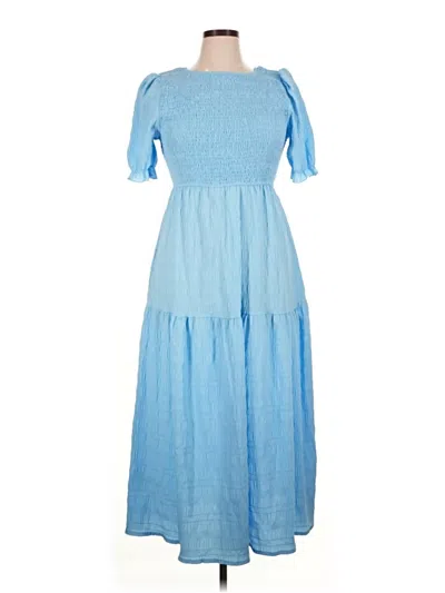 Pre-owned Shein Casual Dress In Blue