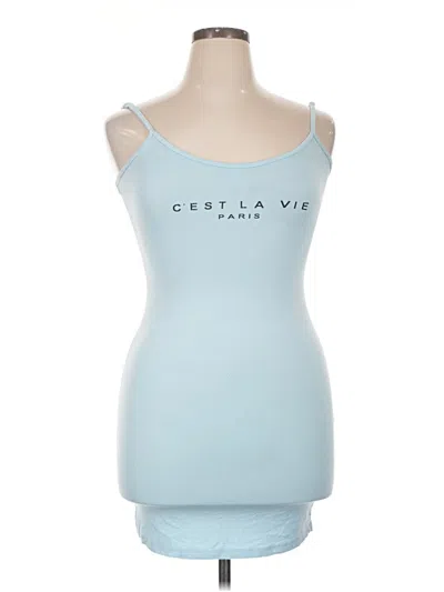 Pre-owned Shein Casual Dress In Blue