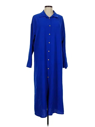 Pre-owned Shein Casual Dress In Blue