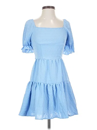 Pre-owned Shein Casual Dress In Blue