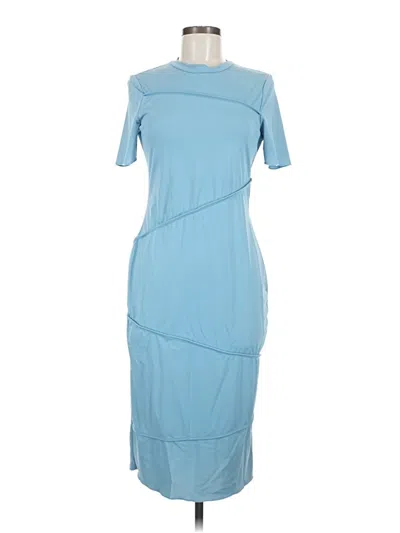 Pre-owned Shein Casual Dress In Blue