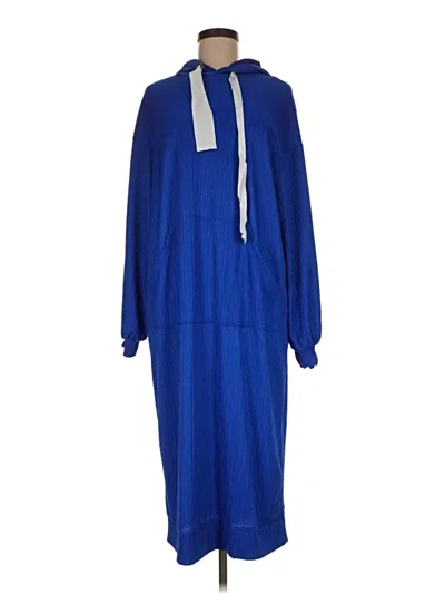 Pre-owned Shein Casual Dress In Blue