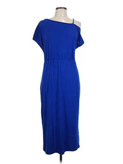 Pre-owned Shein Casual Dress In Blue