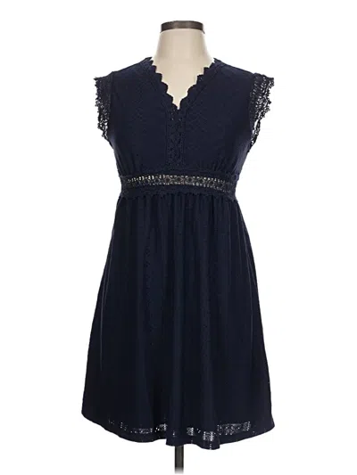 Pre-owned Shein Casual Dress In Blue