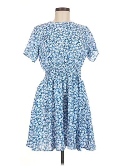 Pre-owned Shein Casual Dress In Blue