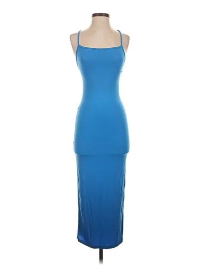 Pre-owned Shein Casual Dress In Blue