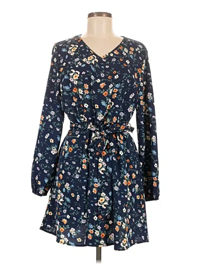Pre-owned Shein Casual Dress In Blue