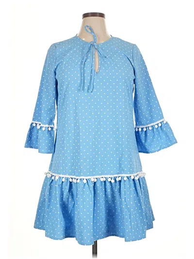 Pre-owned Shein Casual Dress In Blue