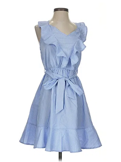 Pre-owned Shein Casual Dress In Blue