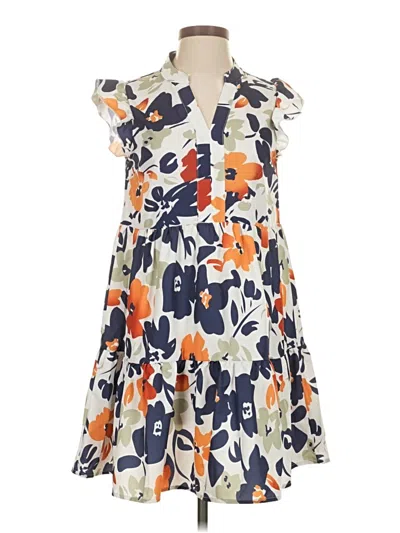 Pre-owned Shein Casual Dress In Blue