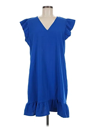 Pre-owned Shein Casual Dress In Blue
